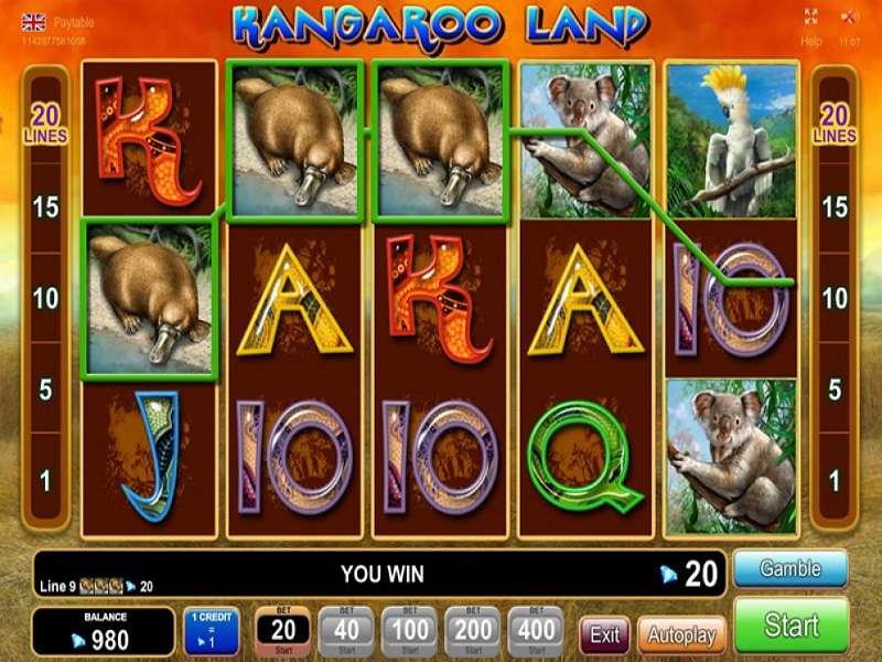 Kangaroo Land Slot Machine